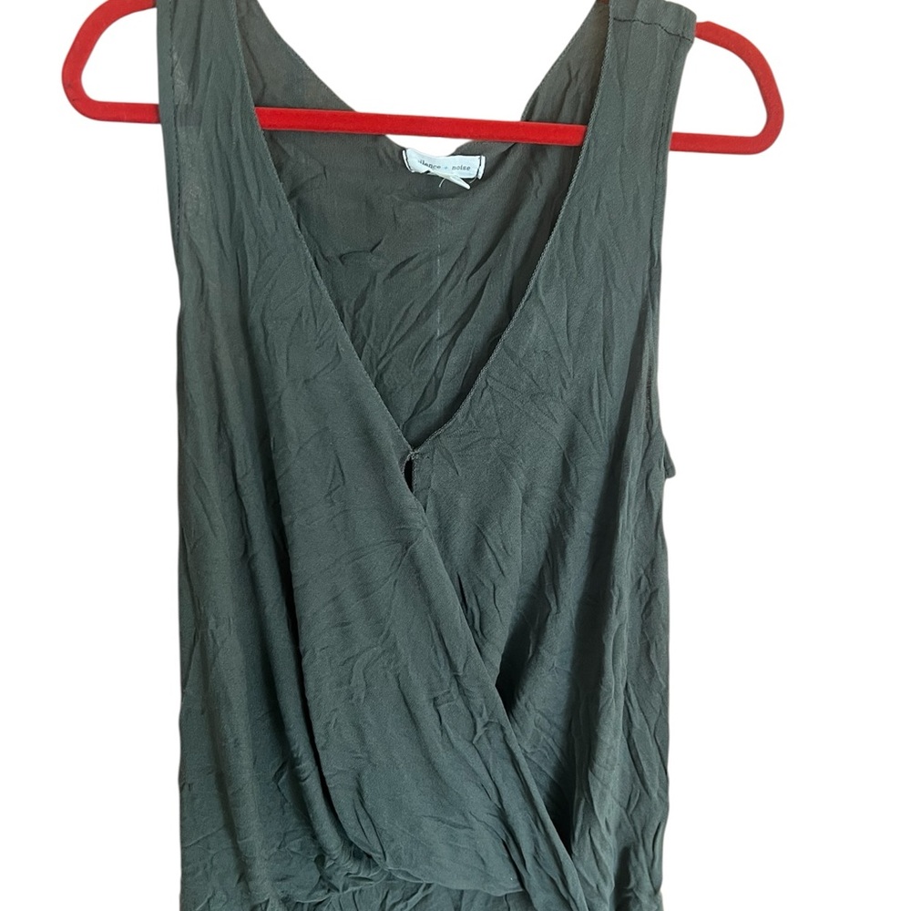 Silence&Noise and urban outfitters brand/draped olive green cross front design